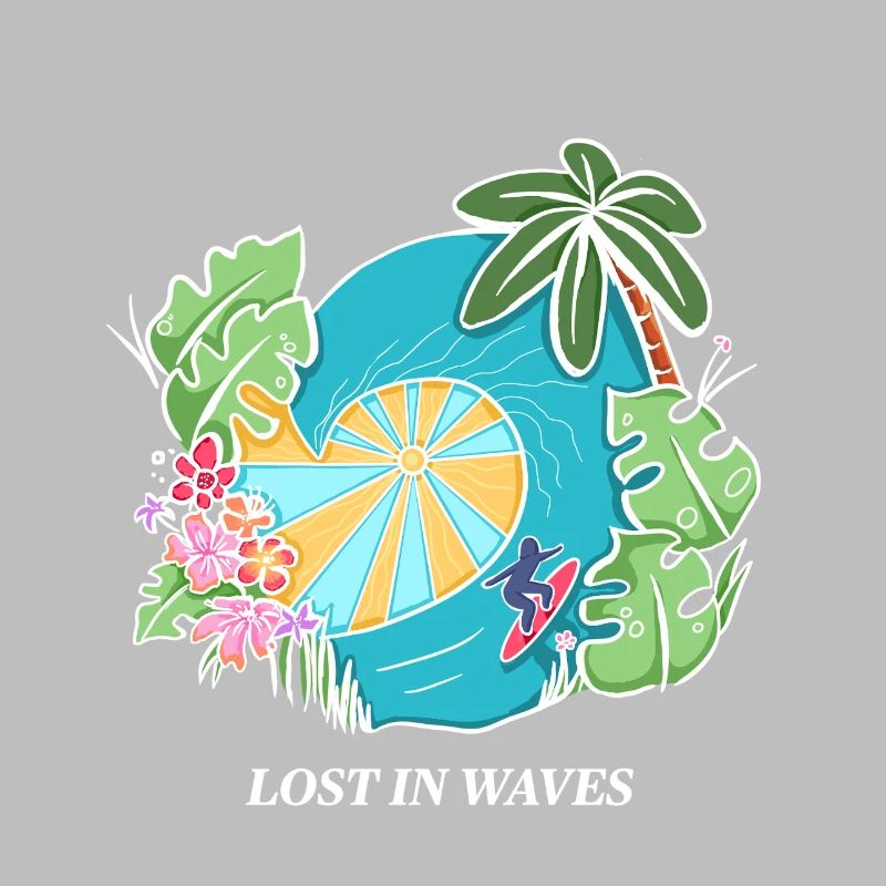 Perdu dans les vagues - Conception de vibrations de surf tropicales