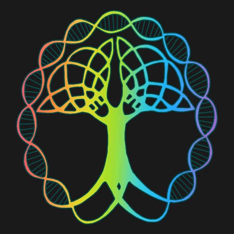 arbre étrange multicolore