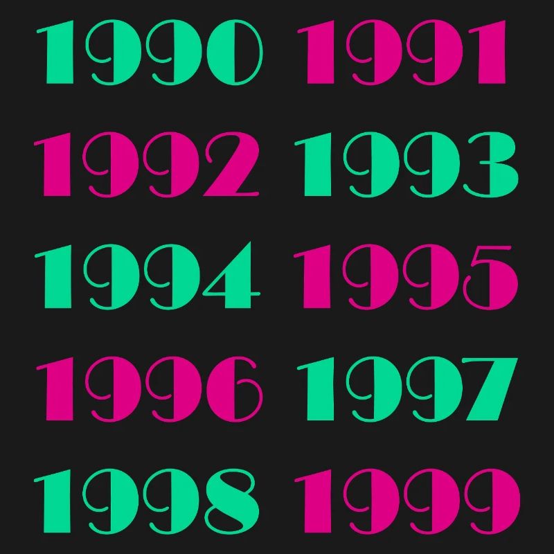 Nostalgia retrò vintage anni '90