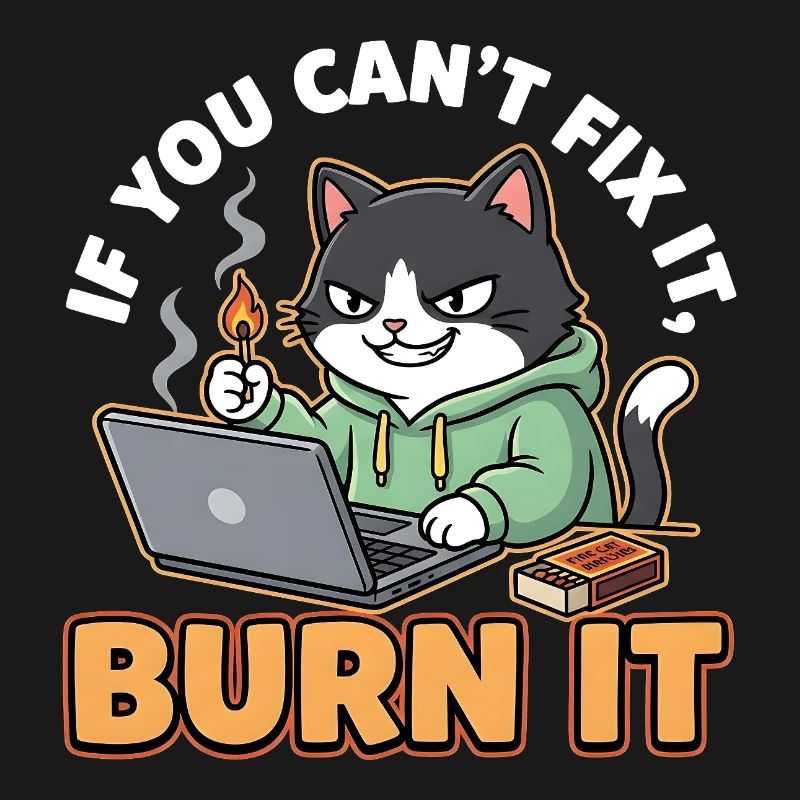 Burn It – Funny Saying for Programmers