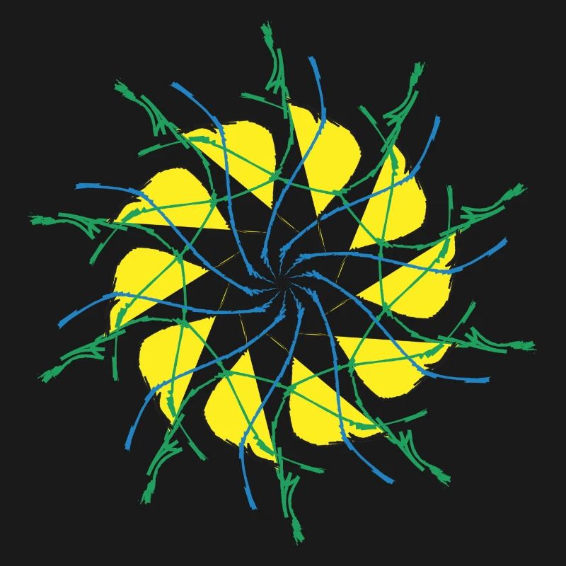 Random patterns circled