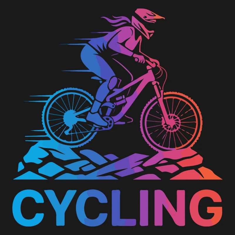 Gradient Cyclist on Rugged Trail