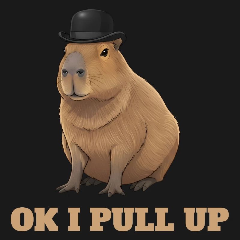 Ok I Pull Up - Capybara Meme Humor