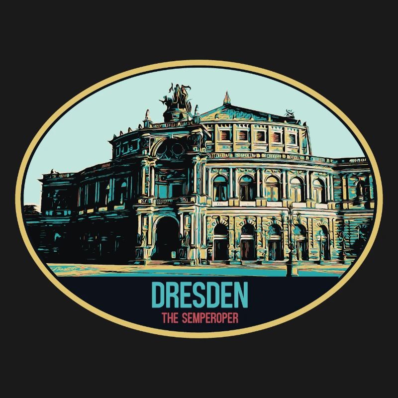 Semperoper de Dresde : Élégance en Illustration
