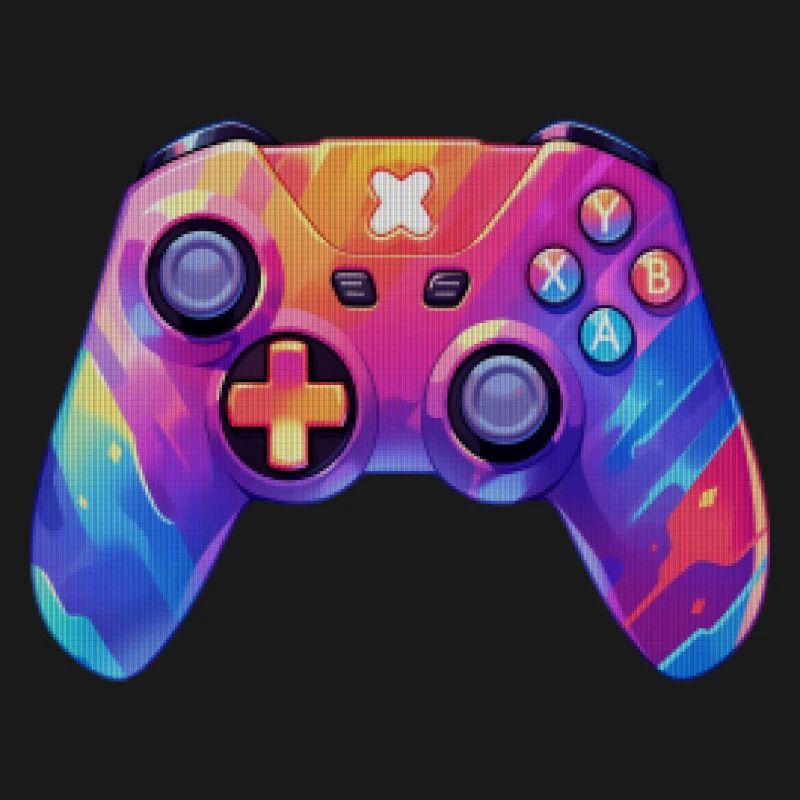 Pixel-Art-Videospiel-Controller