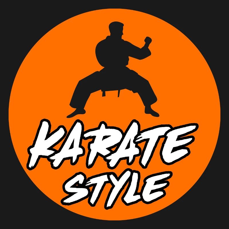 Karatetraining mit dynamischer Silhouette