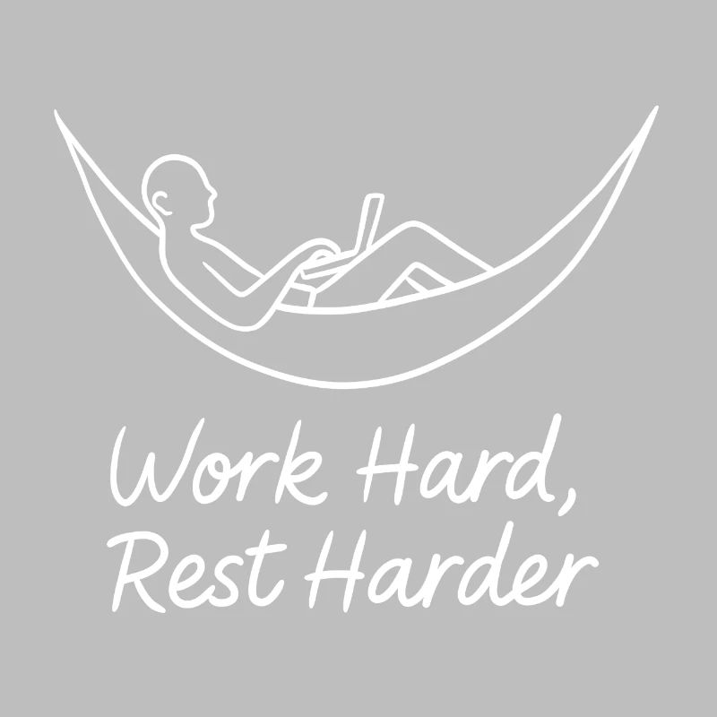 Work Hard Rest Harder Hammock Laptop