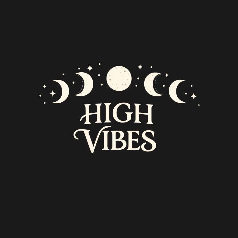 High Vibes Moon Phases Pattern