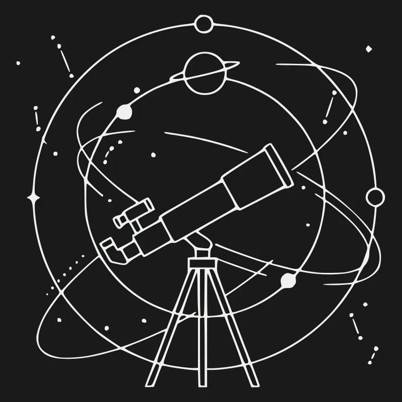 Constellation des planètes du système solaire du télescope