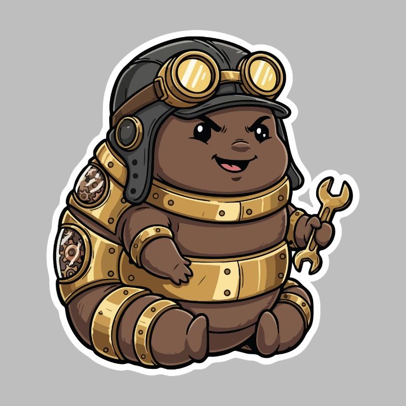 Steampunk Engineer Engineer Brass Crawler