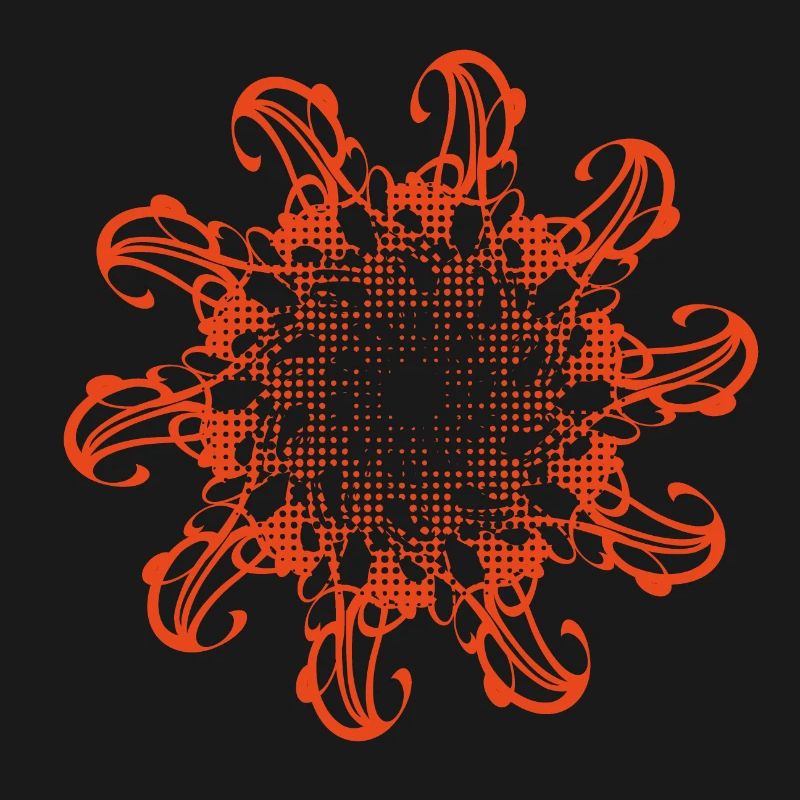 Random patterns rotated and dotted