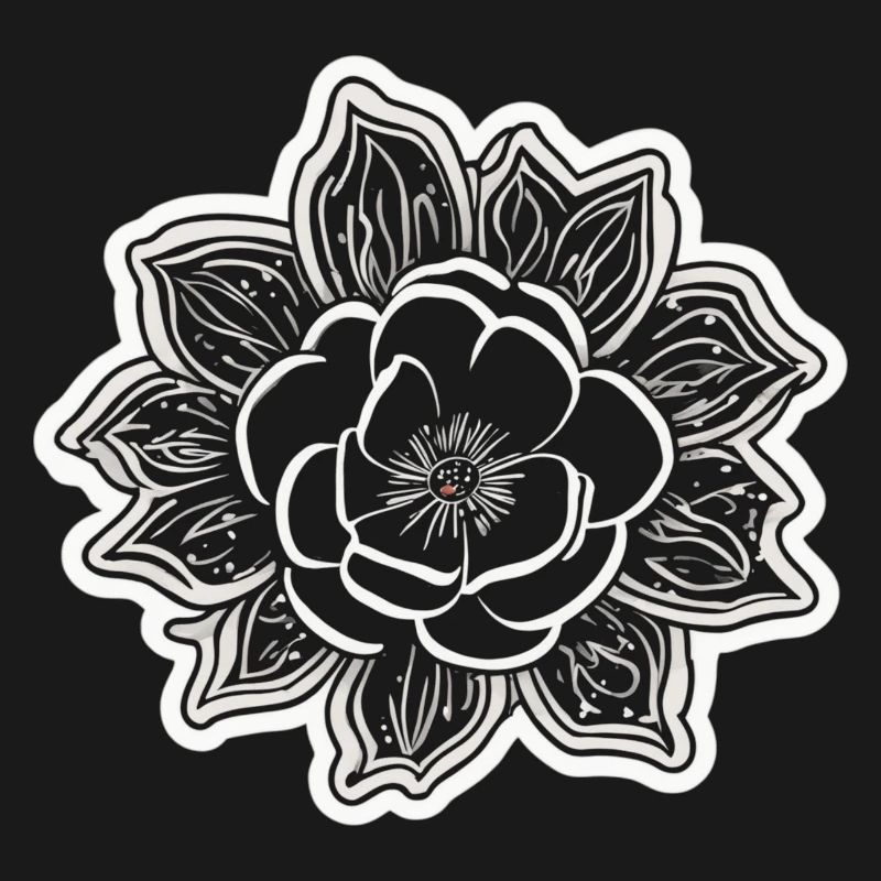 La beauté et le charme d’une fleur monochrome