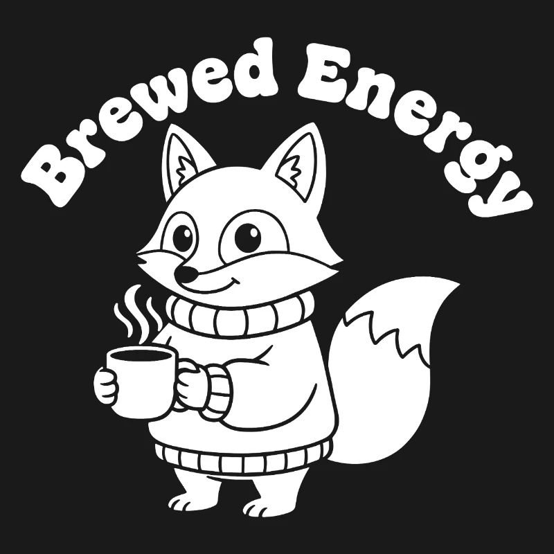 Modèle de pull Coffee Fox
