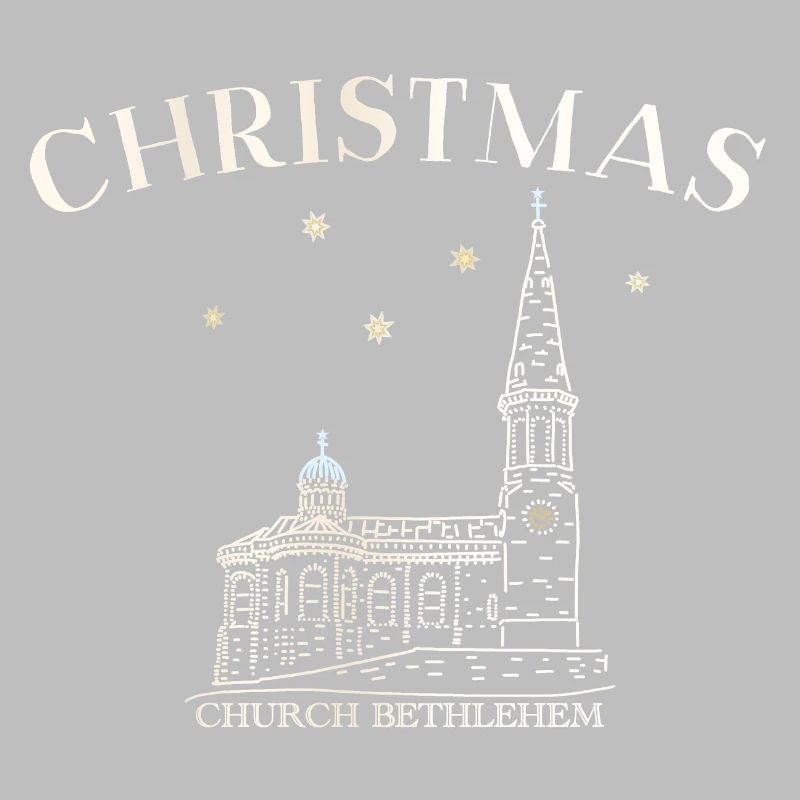 Weihnachtskirche Bethlehem Zeichnung