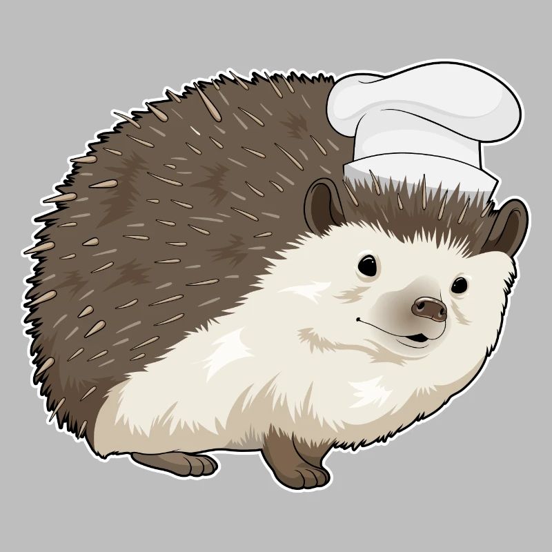 Hérisson Chef Chef Cuisson Chapeau