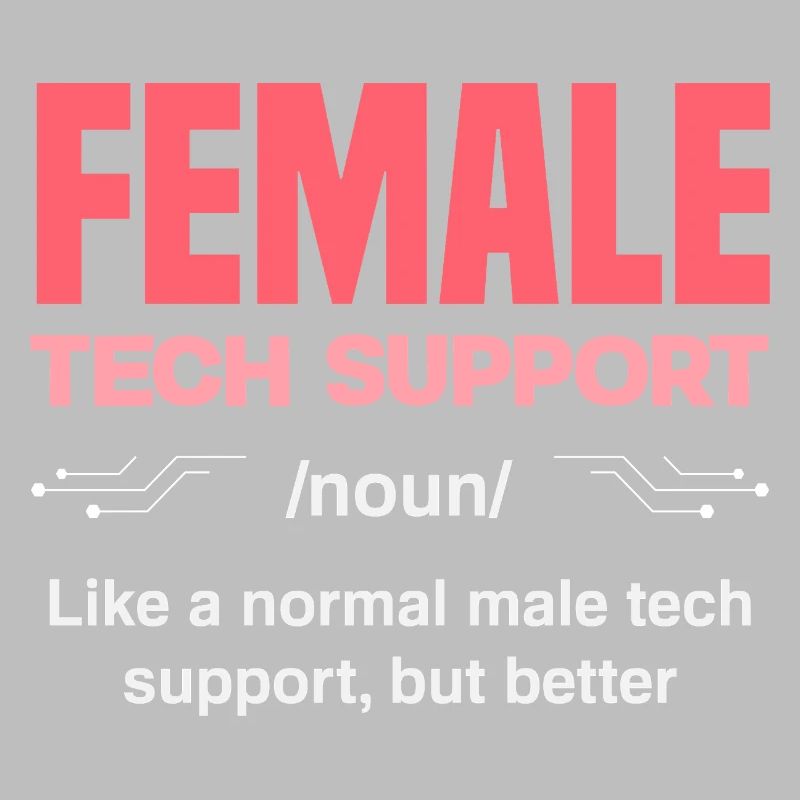 Tech Support Frau Definition IT Admin Computer