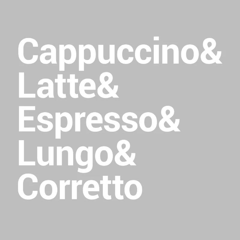 Conception de typographie de style café