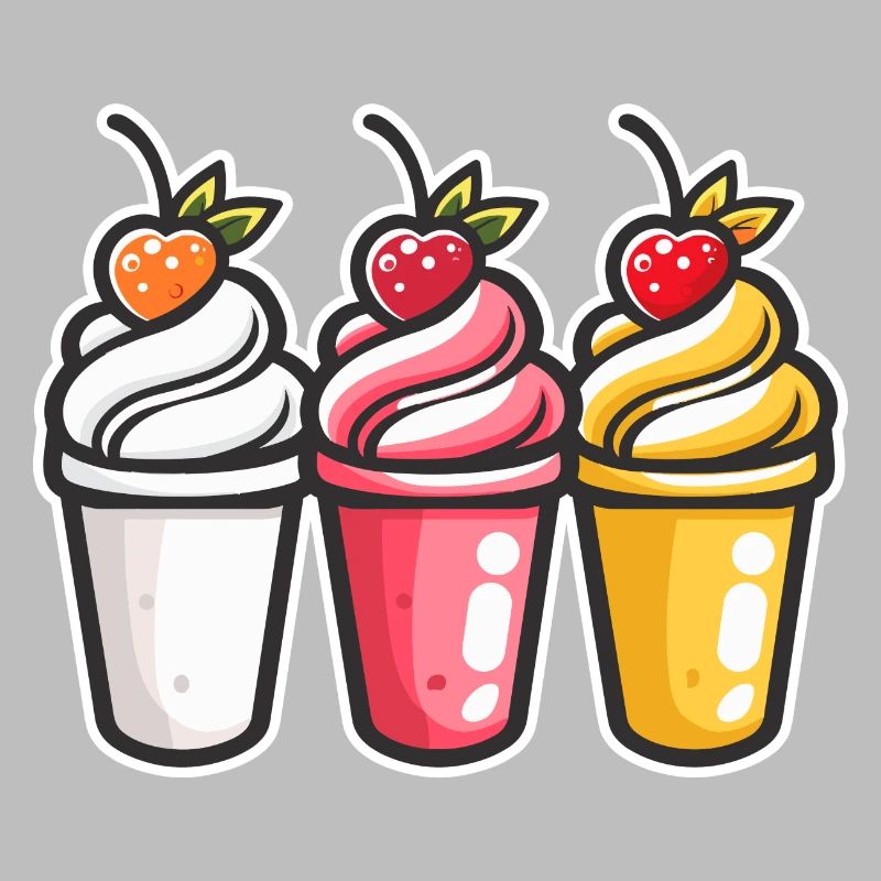 Eiscreme Becher