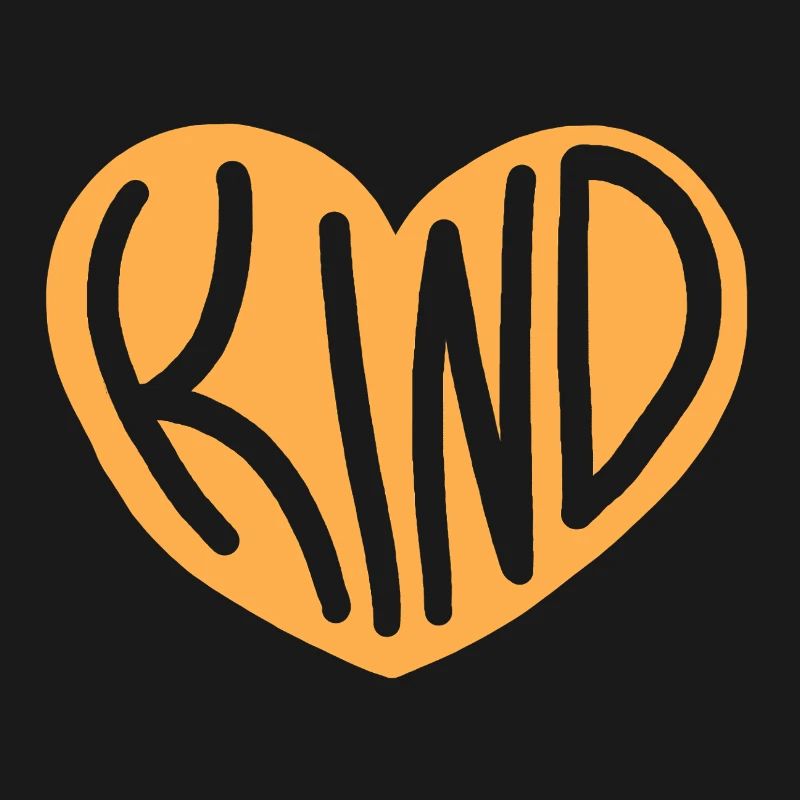Conception typographique Heart KIND