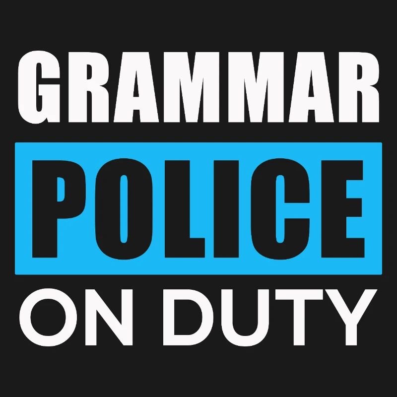 Grammatikpolizei im Einsatz