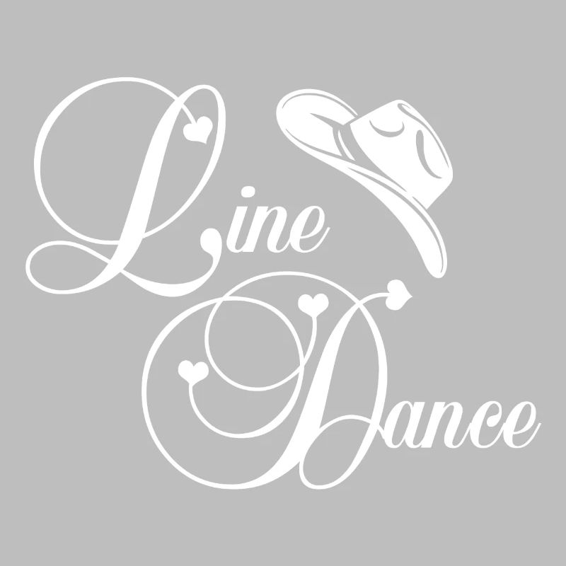 Line Dance Script Logo