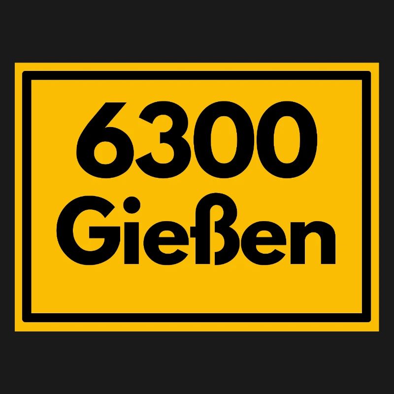 OLD POSTCODE ZIP CODE RETRO 6300 GIESSEN