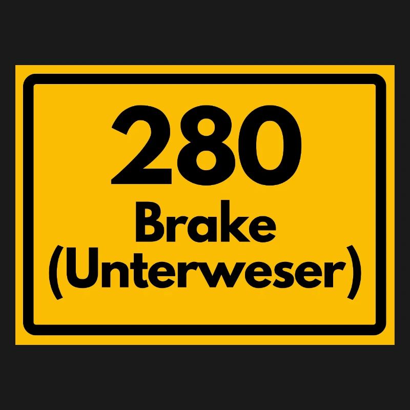 OLD POSTCODE ZIP CODE RETRO 2880 BRAKE UNTERWESER!