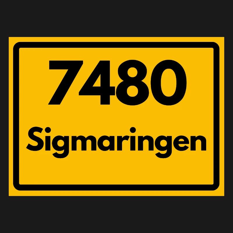 ANCIEN CODE POSTAL RÉTRO 7480 SIGMARINGEN HEIMAT