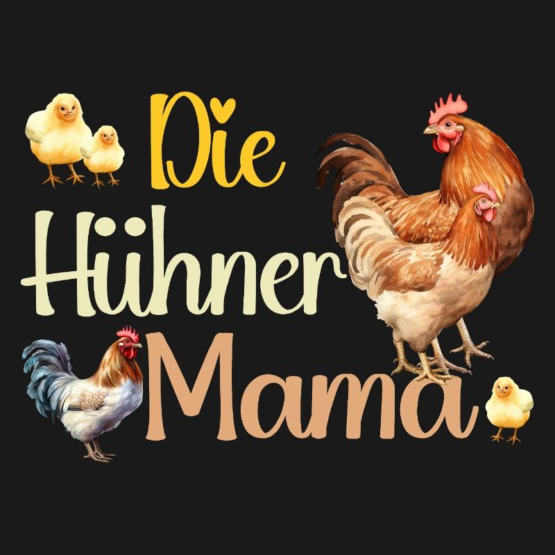 Die Hühner Mama Muttertag Mutterschaft Mama