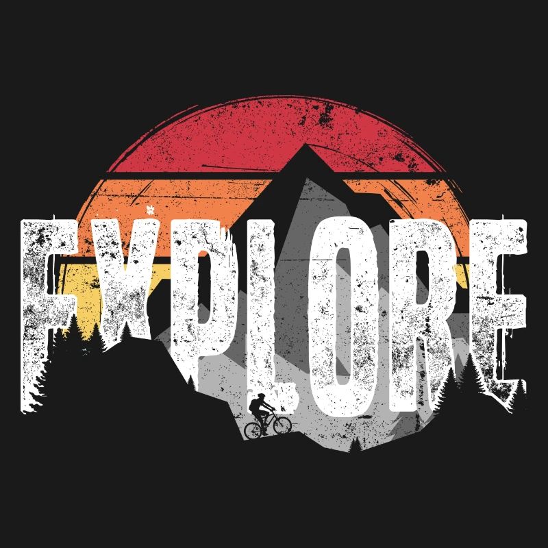 Explore Mountain Sunset Emblem