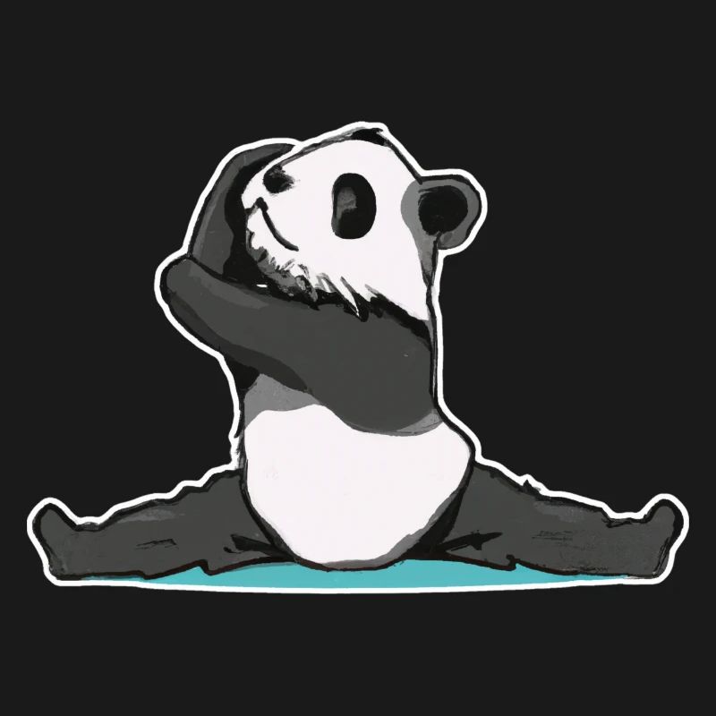 Panda Pose Sticker