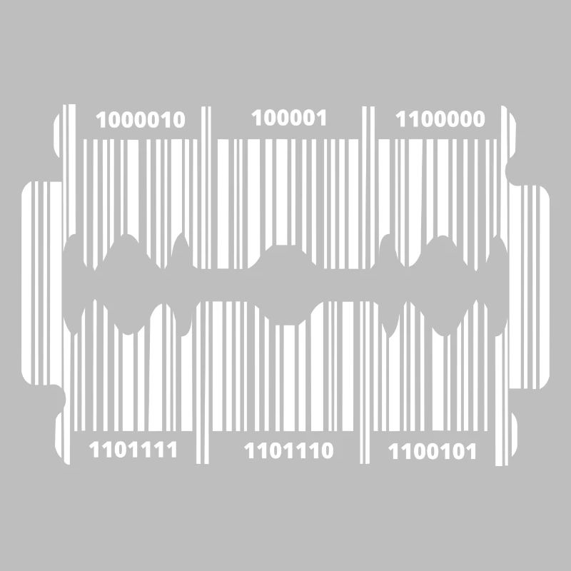 Razor blade with code