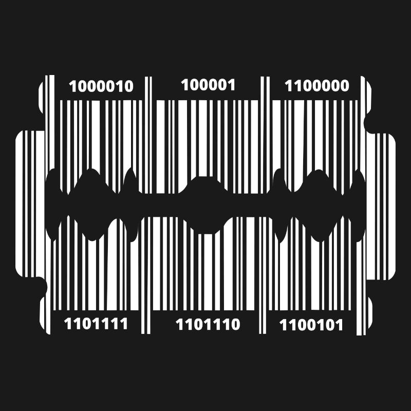 Rasierklinge mit Code