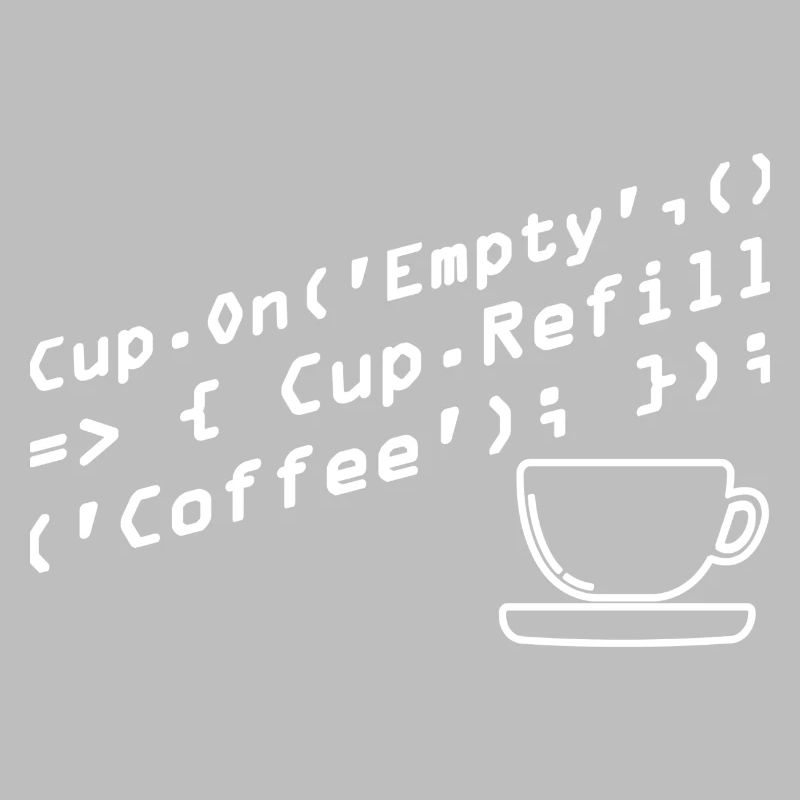 Aus Kaffee Code generieren Programmierer