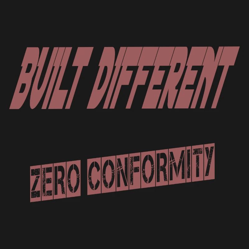 Construit différemment – Conformité nulle | Bold Streetwea