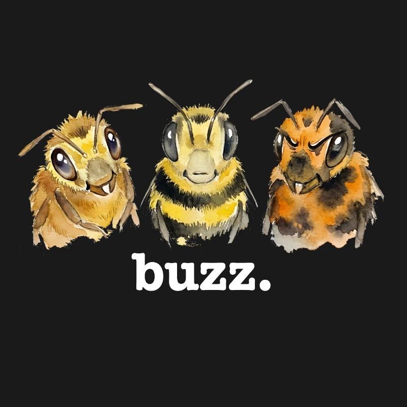 Bees buzz – Funny buzzing for bee lovers