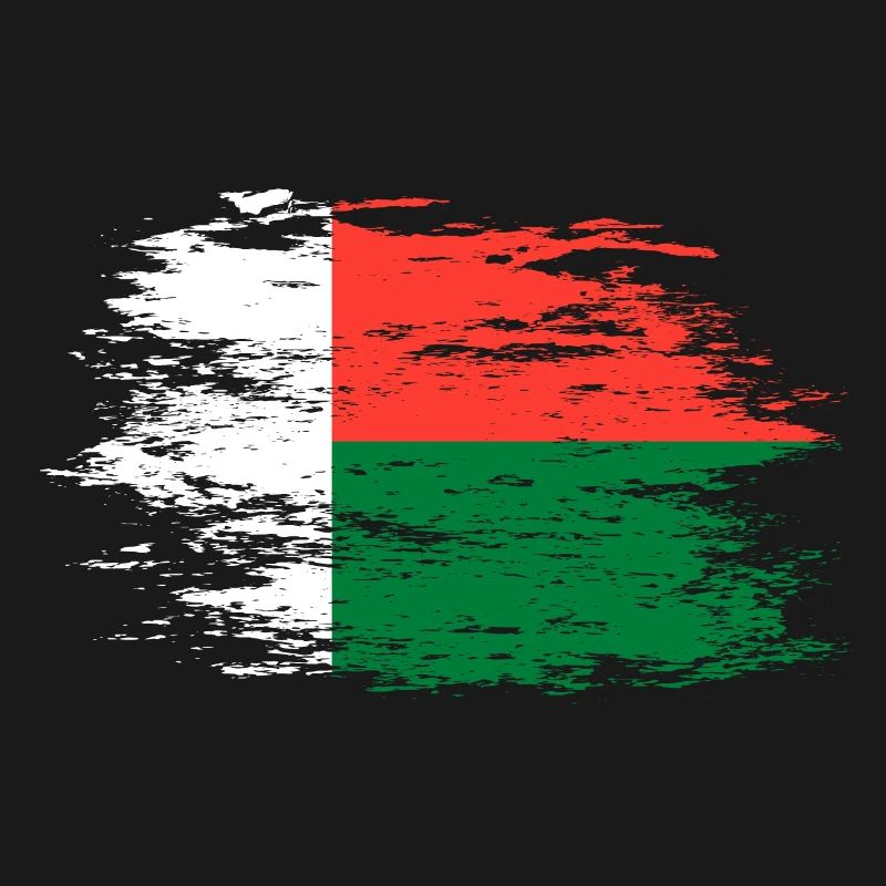 Drapeau de Madagascar utilisé