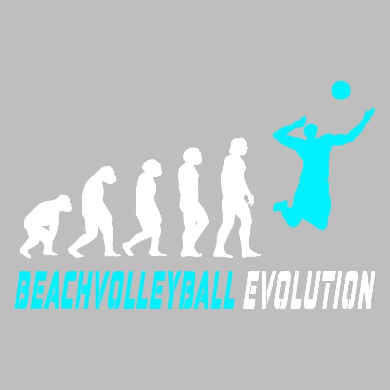 Beachvolleyball Evolution Design / Geschenkidee