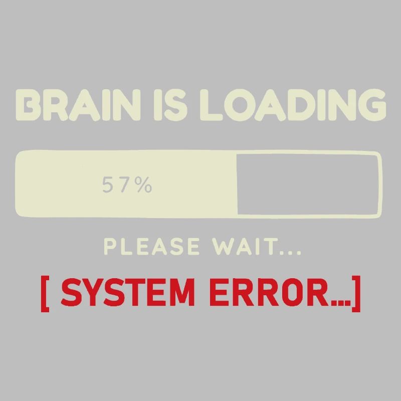 System Error Outfit Brain Charging Design