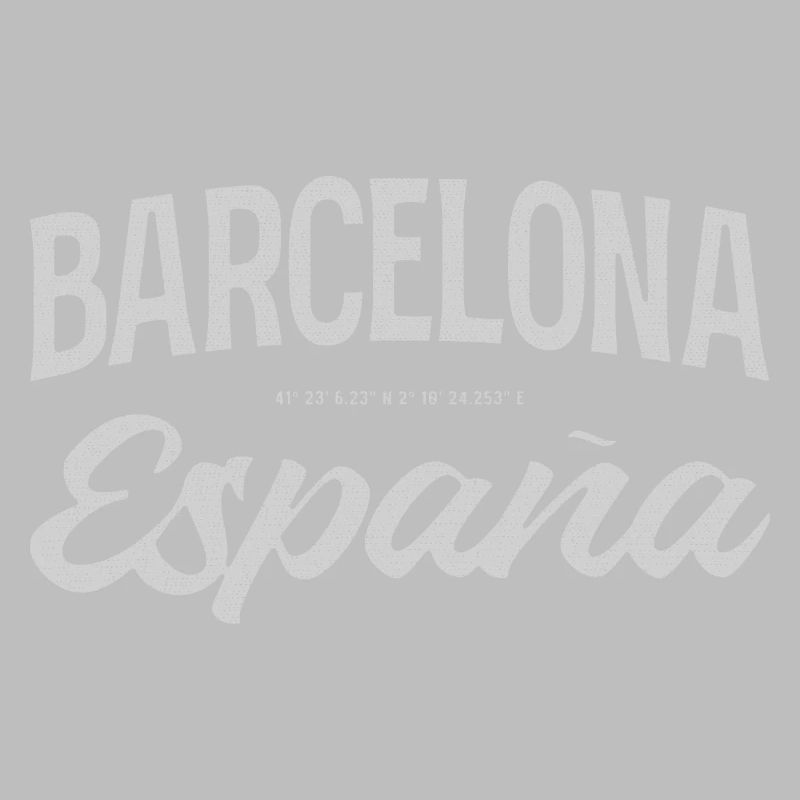 Barcelona Espana Script Design