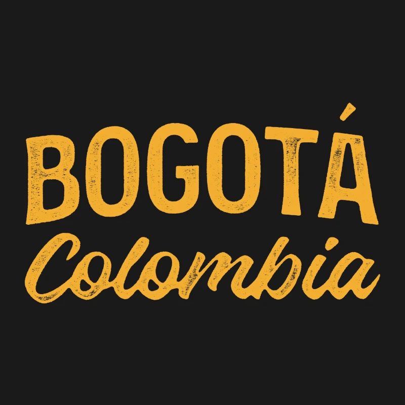 Bogotá Colombie Script Logo
