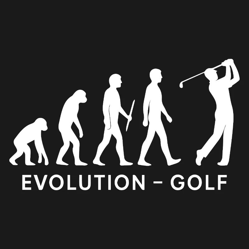 Evolution Golf Funny Golfer Humor Design