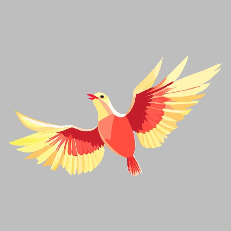 Vogel, der am Himmel schwebt