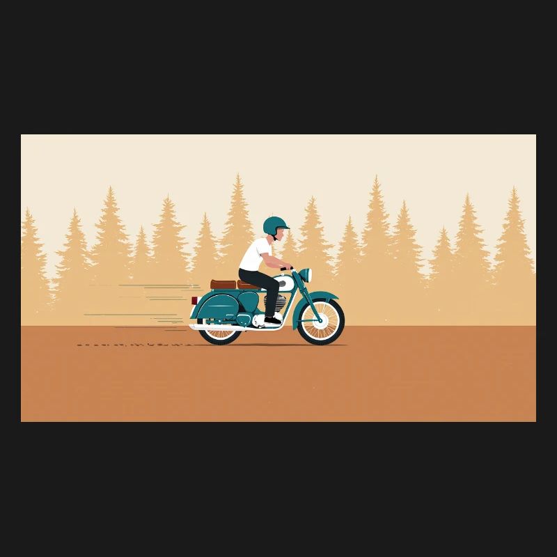 Waldfahrt im Retrolook