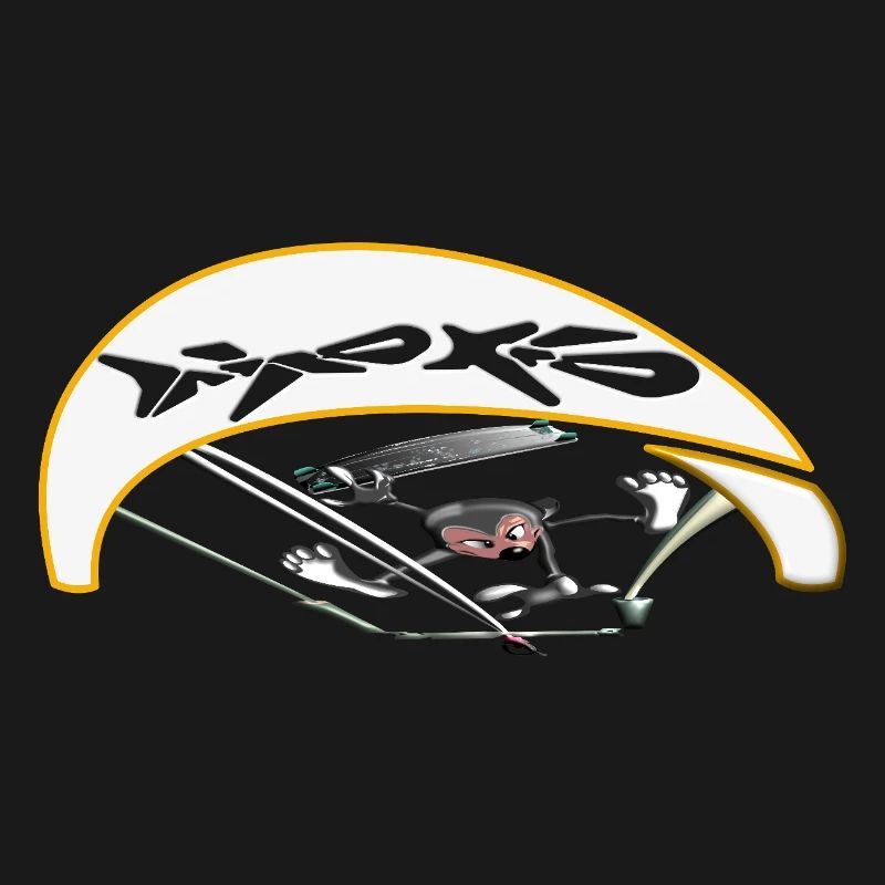 Active kiter with dynamic trajectory