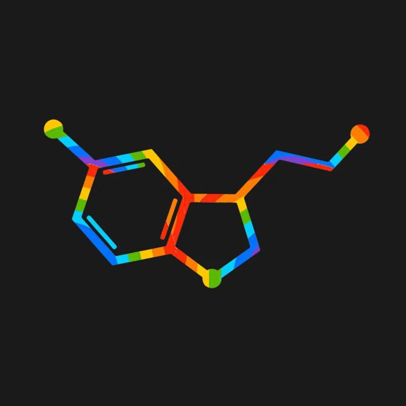 Rainbow Molecule Geometry - seratonin