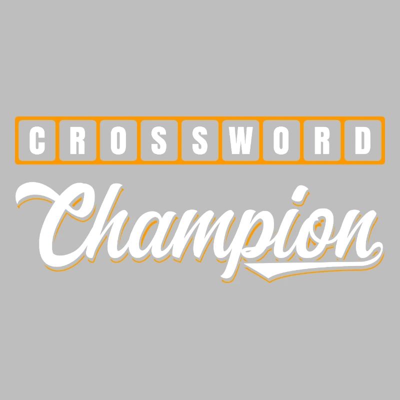Conception typographique de Champion des mots croisés