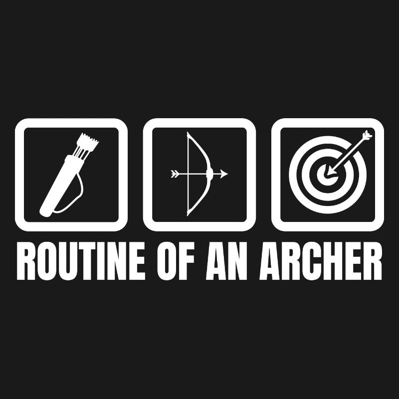 Routine eines Bogenschützen