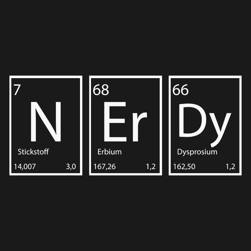 Nerdy Nerd Sprüche Elemente