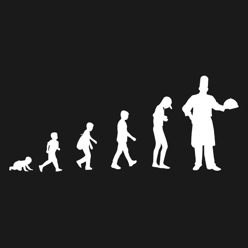 Evolution from baby to chef / restaurant